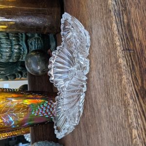 Vintage Glass Trinket Bowl